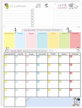 Zdjęcie Planer Kalendarz Magnetyczny Na Lodówkę 60X45Cm - Szczecin