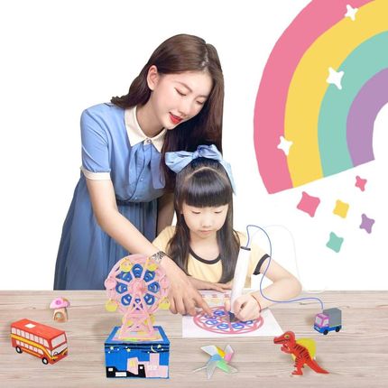 Pronice Długopis Drukarka 3D Pen Zestaw Wkłady Zasilacz 6920179265977 - zdjęcie 4