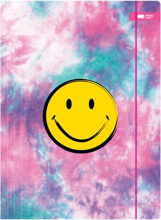 Teczka A4 Kartonowa Z Gumką Smile Różowa Happy Color