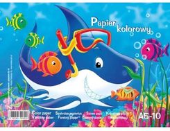 Zdjęcie Kreska Zeszyt Papierów Kolorowych A5-10 Z Połyskiem - Olkusz