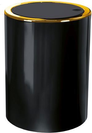Kleine Wolke Golden Clap - Kosz łazienkowy czarny 5 litrów 8418926858