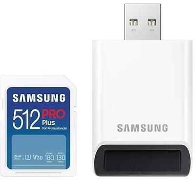 Samsung SDXC PRO Plus 2023 512GB + czytnik (MB-SD512SB/WW)