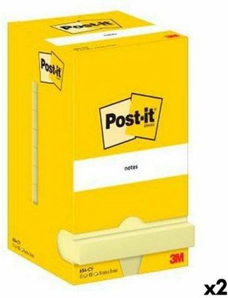 Post-It Karteczki Przyklejane 76x76mm Żółty (2 Sztuk)