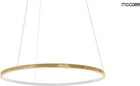 Elegancka lampa wisząca z pilotem RING SLIM 100 cm złota