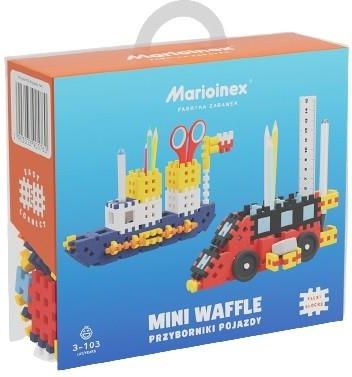 Marioinex Mini Waffle Przyborniki Pojazdy 140El. 905760