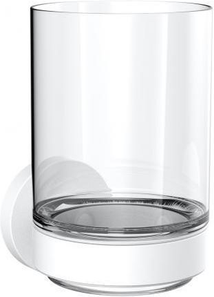 EMCO ROUND Uchwyt ze szklanką biały mat, 432013900