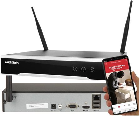 Hikvision Rejestrator Monitoringu Bezprzewodowego Wifi Nvr-8Ch-W Do 4 Mpx (NVR8CHPOEW)