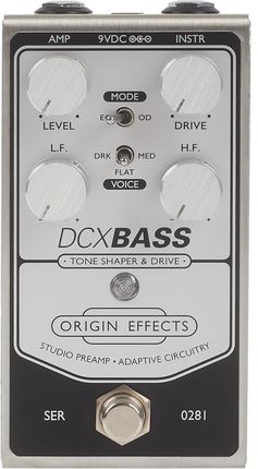 ベース ORIGIN EFFECTS - DCX BASS Origin Effects DCX Bass Tone Shaper & Drive Pedal | Gear4music