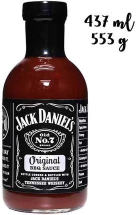 Jack Daniel'S Oryginalny Sos Typu Barbecue No.7 Na Bazie Tennessee Whiskey Idealny Do Marynat I Grilla Original Bbq Sauce 473ml 553g
