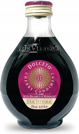 Due Vittorie Włoski Ocet Balsamiczny Aromatyzowany Wiśniami Dolceto Cherry Condiment With Aceto Balsamico Di Modena Igp 250ml