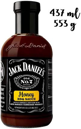 Jack Daniel'S Miodowy Sos Typu Barbecue Na Bazie Tennessee Whiskey Idealny Do Marynat I Grilla Honey Bbq Sauce 473ml 553g