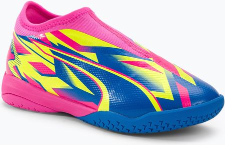 Buty Piłkarskie Dziecięce Puma Ultra Match Ll Energy It+Mid Jr Luminous Pink/Ultra Blue/Yellow Alert