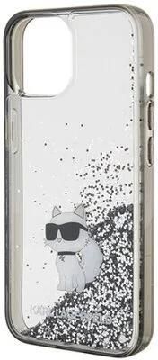 Karl Lagerfeld Etui Hardcase Liquid Glitter Choupette Do Iphone 15 Pro Max 6 7 Cala Przezroczysty