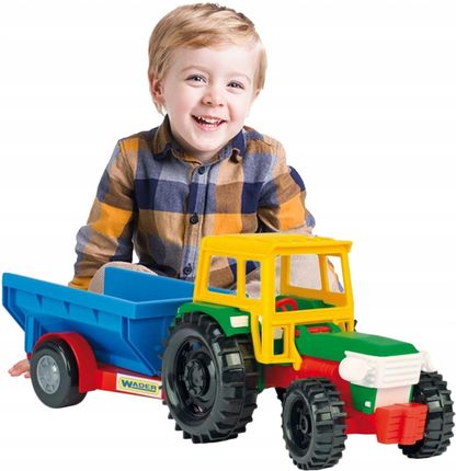 Wader Traktor Z Przyczepą Zabawki Farma Dla Dziecka