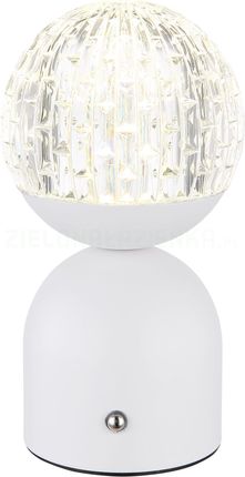 Globo Lighting Julsy Lampa Stołowa Biały, Przejrzysty (21007W)