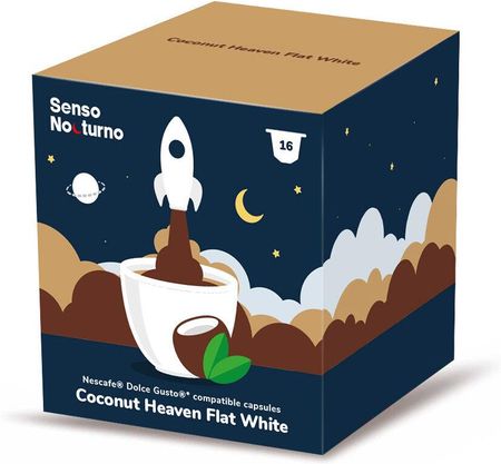 Rene Coffee Pads Magmar Senso Nocturno Coconut Heaven Flat White 16kaps.