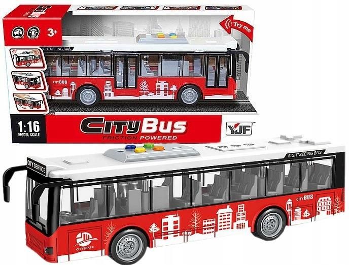 Nicola Toys Duży Autobus Miejski Ze Światłem I Dźwiękiem 7251 - Ceny i ...