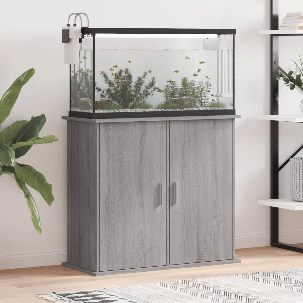 Vidaxl Szafka Pod Akwarium Szary Dąb Sonoma 81x36x73 Cm 276590 - Opinie ...