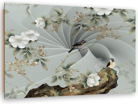 Feeby Obraz Deco Panel Ptak Na Gałęzi 120x80 1492278