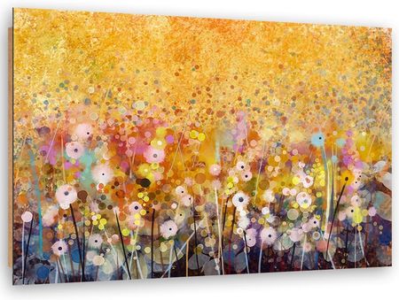 Feeby Obraz Deco Panel Kwiaty Łąka Natura 90x60 1492337