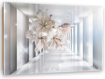Feeby Obraz Deco Panel Kwiaty W Korytarzu 3D 90x60 1492451