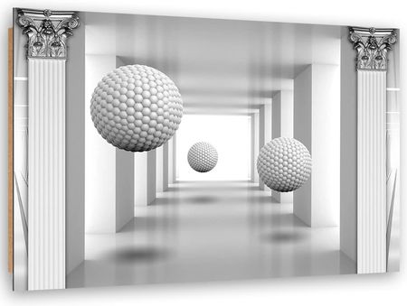 Feeby Obraz Deco Panel Kule W Tunelu Geometria 3D 60x40 1492456