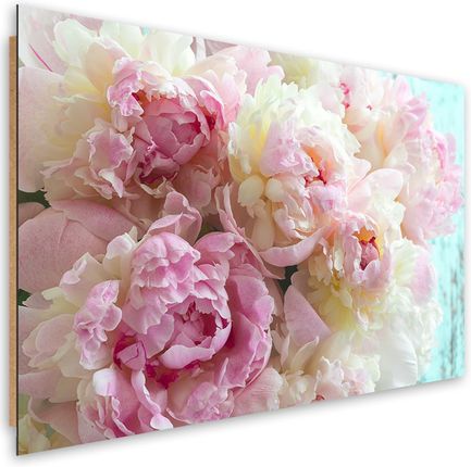 Feeby Obraz Deco Panel Różowe Kwiaty Piwonii 100x70 1494730
