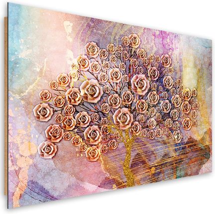 Feeby Obraz Deco Panel Kwiaty Drzewo Życia 60x40 1493887