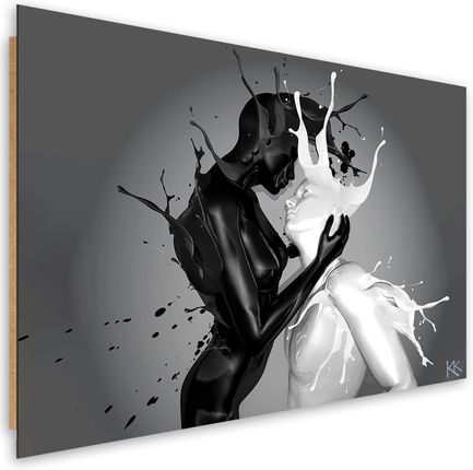 Feeby Obraz Deco Panel Kawa I Mleko Abstrakcja Para Miłość 60x40 1494100