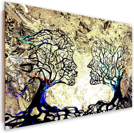 Feeby Obraz Deco Panel Pocałunek Drzewa Miłość Abstrakcja 100x70 1494867