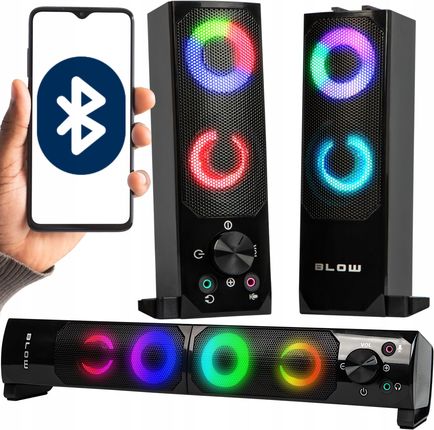 ZESTAW GŁOŚNIKI BLUETOOTH RGB PREZENT SYNA ŚWIĘTA