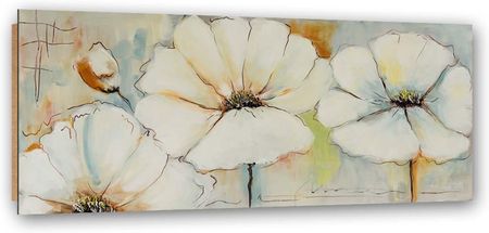 Feeby Obraz Deco Panel Trzy Kwiaty I Pąk 150x50 1587580
