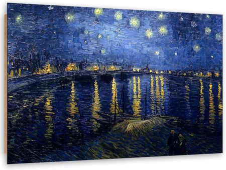 Feeby Obraz Deco Panel Gwiaździsta Noc Nad Rodanem V. Van Gogh Reprodukcja 90x60 1587696
