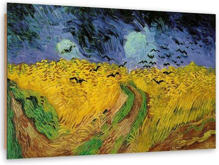Feeby Obraz Deco Panel Pole Pszenicy Z Krukami V. Van Gogh Reprodukcja 120x80 1587702