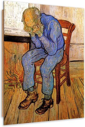 Feeby Obraz Deco Panel Stary Człowiek W Smutku V. Van Gogh Reprodukcja 40x60 1587711