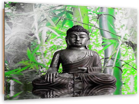 Feeby Obraz Deco Panel Budda I Liście 100x70 531045