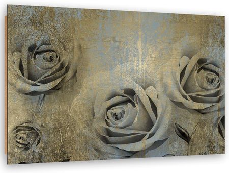 Feeby Obraz Deco Panel Złote Róże 60x40 1492294