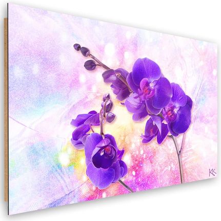 Feeby Obraz Deco Panel Fioletowy Kwiat Orchidei 90x60 1492883