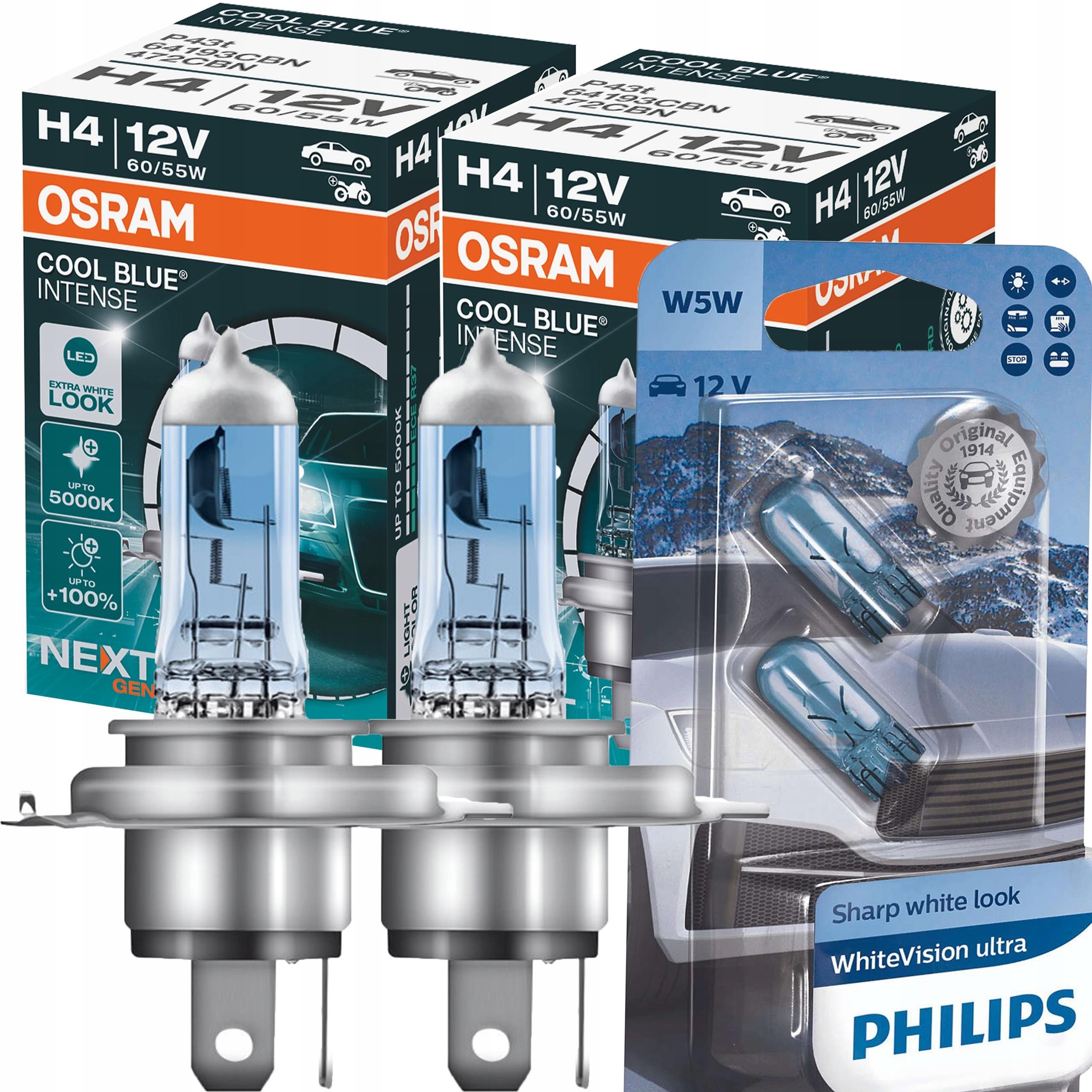 2 Ampoules De Veilleuse W5W Osram Cool Blue Intense - Pour Citroën Xsara Picasso - Neuf RPS