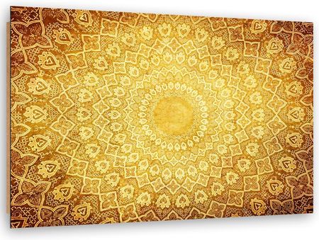 Feeby Obraz Deco Panel Złota Mandala Abstrakcja 100x70 1494573