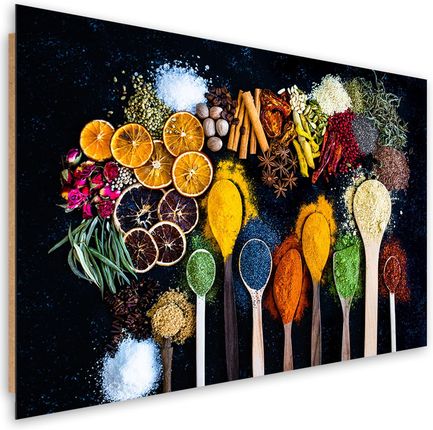 Feeby Obraz Deco Panel Zioła Przyprawy Do Kuchni 100x70 1494817