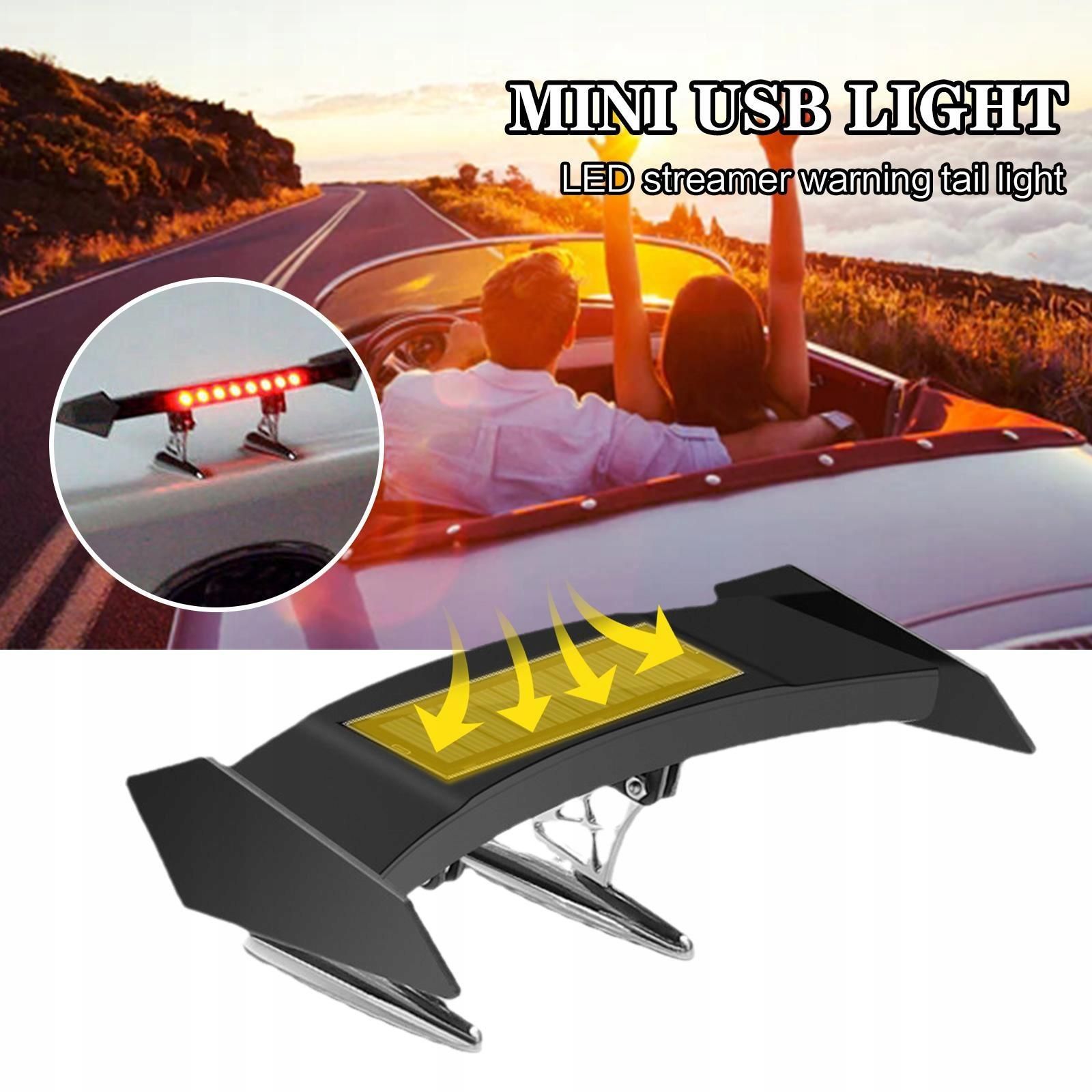 3F Quality 12V Mini Solar Tail Light Universal Led Samor Ostr Opinie