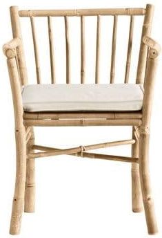Tine K Home Krzesło Bambusowe Z Poduszką 21756