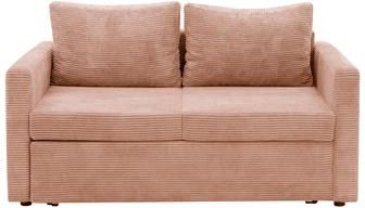 Sofa Rozkładana Sztruksowa Różowa Sofi 92589