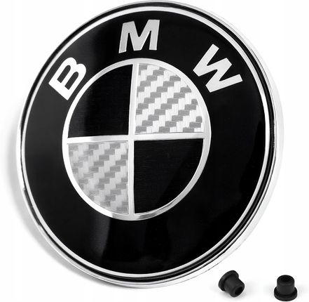 Bmw Emblemat Znaczek Logo Na Maskę 82Mm Karbon