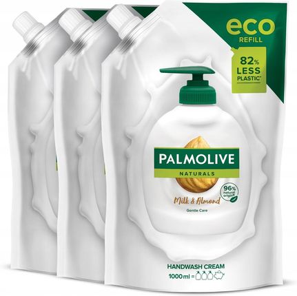 Palmolive mydło w płynie Milk Almond Zapas 3x1l