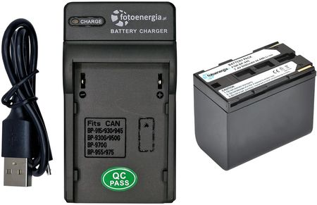 Bateria BP-945 do Canon V32 V40 V400 V40Hi V420 [6000 mAh] + ładowarka USB