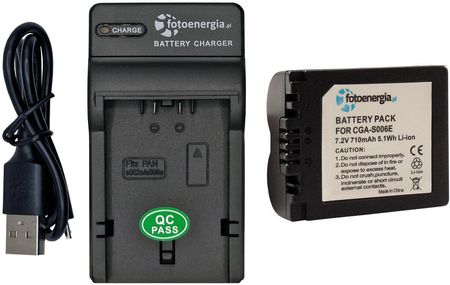 Bateria CGA-S006 do Panasonic DMC-FZ50 FZ30 [710 mAh] + ładowarka USB