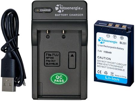 Bateria BLS-1 BLS1 do Olympus E-410 E-400 E-600 [1150 mAh] + ładowarka USB