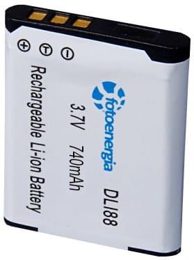 DSTE 2x Batteria D-LI88 + Caricabatterie USB Per Pentax Optio H90, P70, P80, W90, WS80